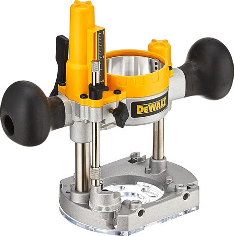 The Dewalt DNP612 Plunge Base for Compact Router has an sdjustable, tool-free steel motor cam lock that makes depth adjustment and base changes quick and solid-locking. . Dewalt dnp612